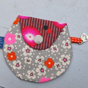 Porte-monnaie rond en tissu