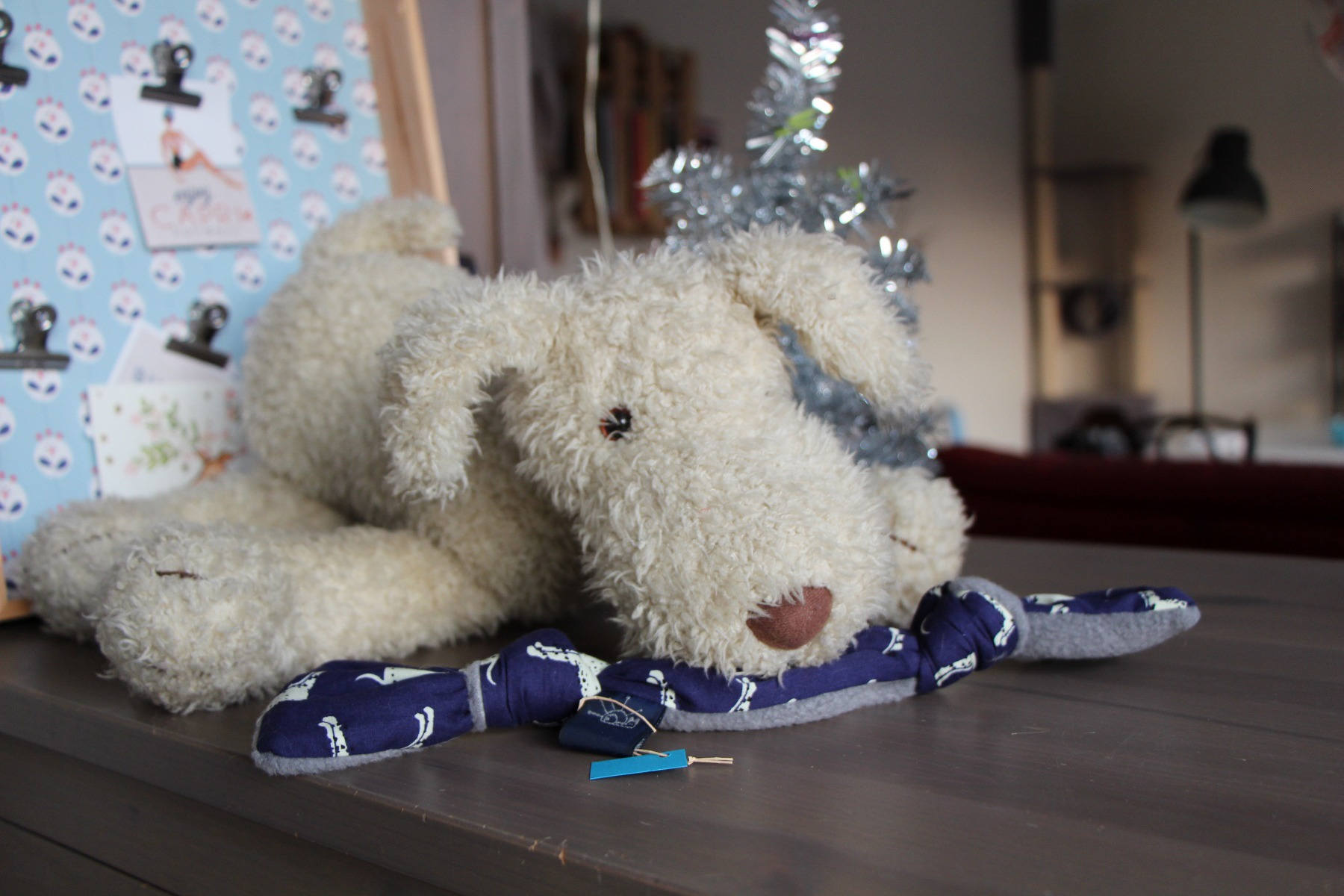 Jouet Os Pour Chien en Tissu et Polaire