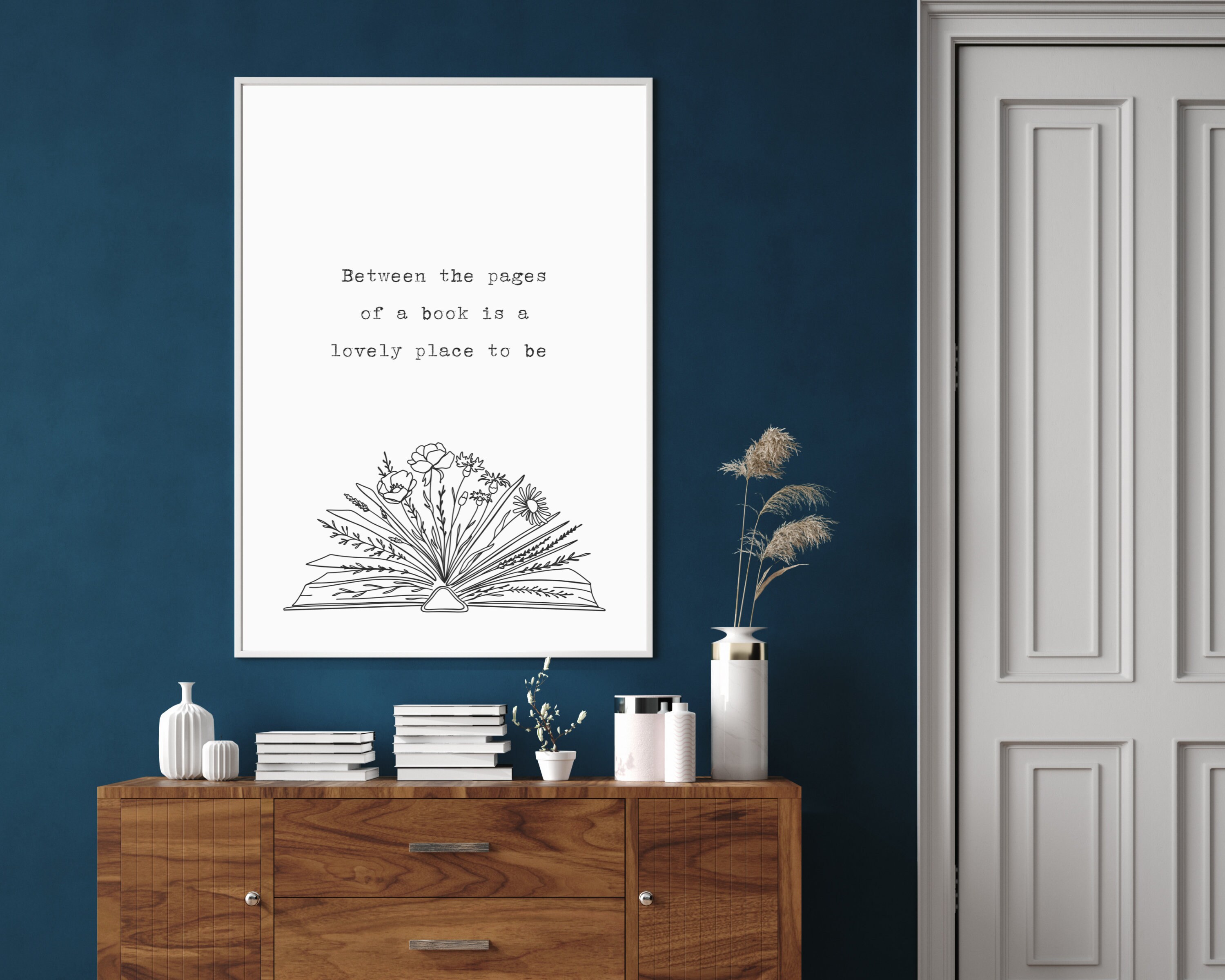 Bookish Wall Print Art Wall Decor for Book Lovers Bookish Etsy