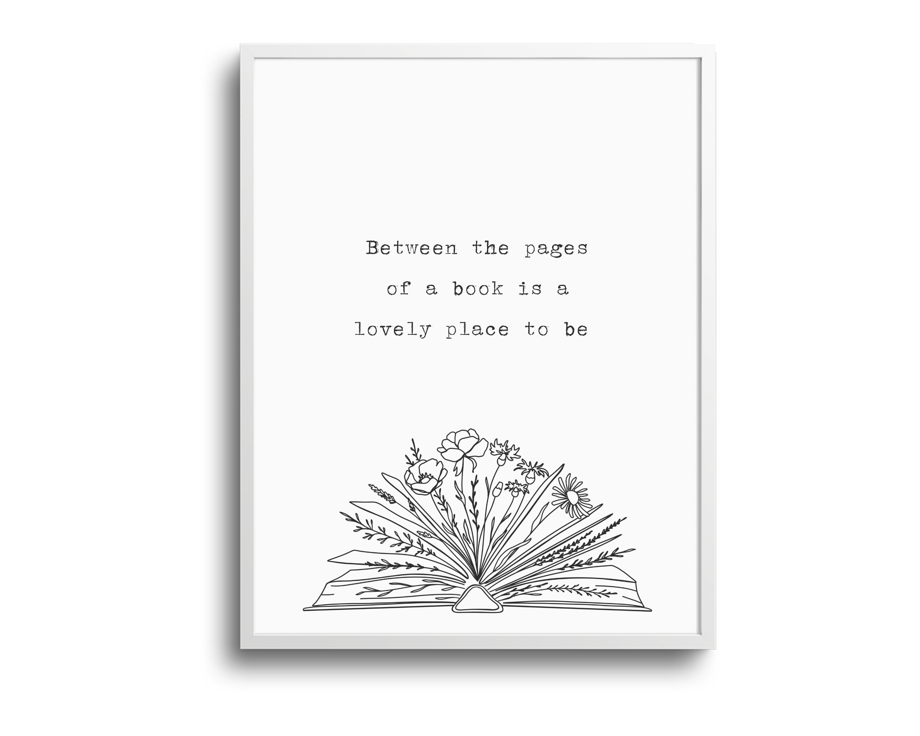 Bookish Wall Print Art Wall Decor for Book Lovers Bookish Etsy