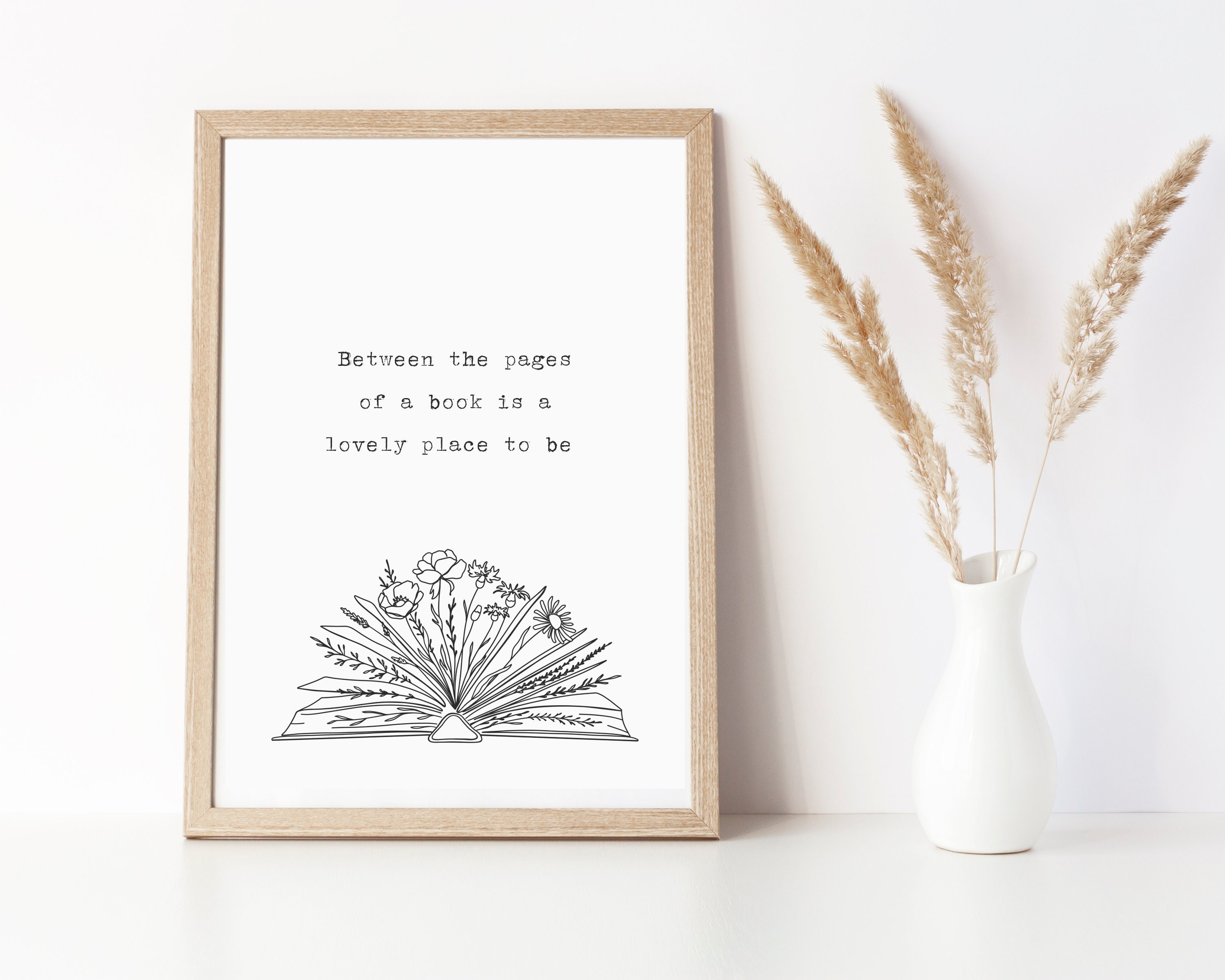 Bookish Wall Print Art Wall Decor for Book Lovers Bookish Etsy