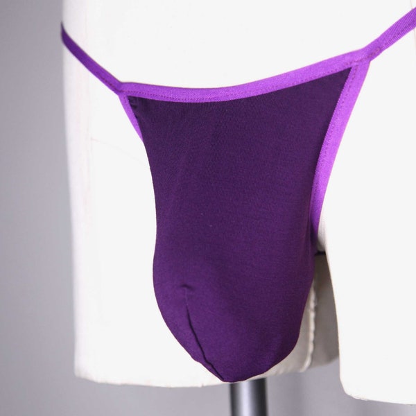 Men's Thong Underwear - Essential Plum