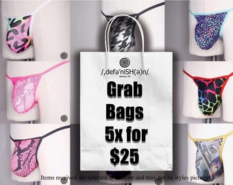 5x for 25- Blind Bag- Mens Thong Underwear