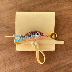 Seed Bead Fish Charm / Keyring / Purse Charm