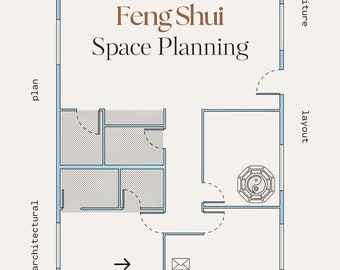 Custom order - Feng Shui Space Planning, Furniture Layout Home & Office Organization Declutter and Rerrange Furniture