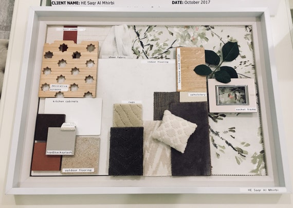 Interior Design Sample Board Material Selection Fabric Selection Home Mood Board Interior Design Mood Board Home Consultation