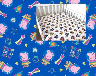 peppa pig crib sheets