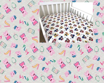 peppa pig crib bedding set
