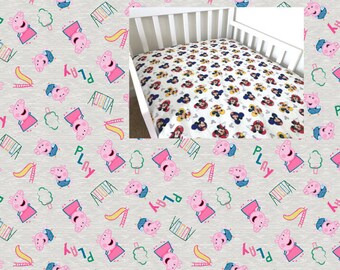 peppa pig crib sheets