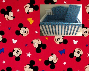 Mickey Mouse Crib Bedding Etsy