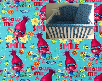trolls crib bedding set