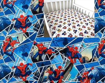 Spiderman Crib Sheet Etsy