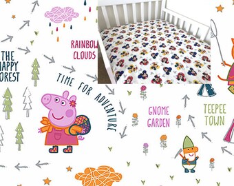 peppa pig crib sheet