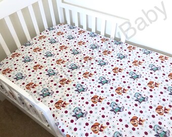 paw print crib sheets