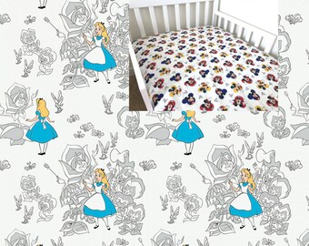 alice in wonderland crib bedding