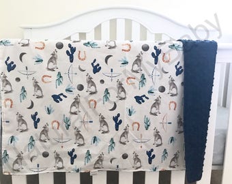 wolf crib bedding