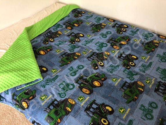 Tractor John Deere Truck Bedding Blanket Comforter Baby Crib Etsy