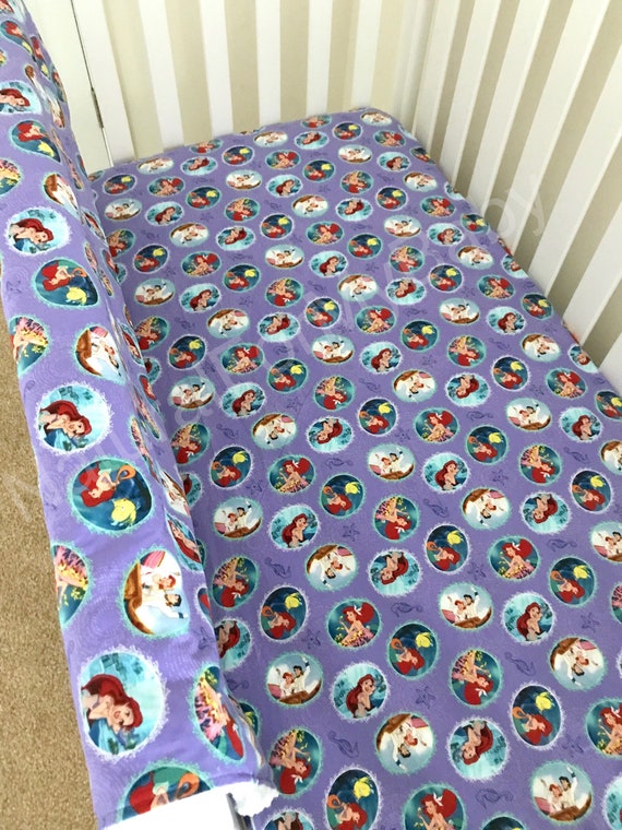 little mermaid crib sheets