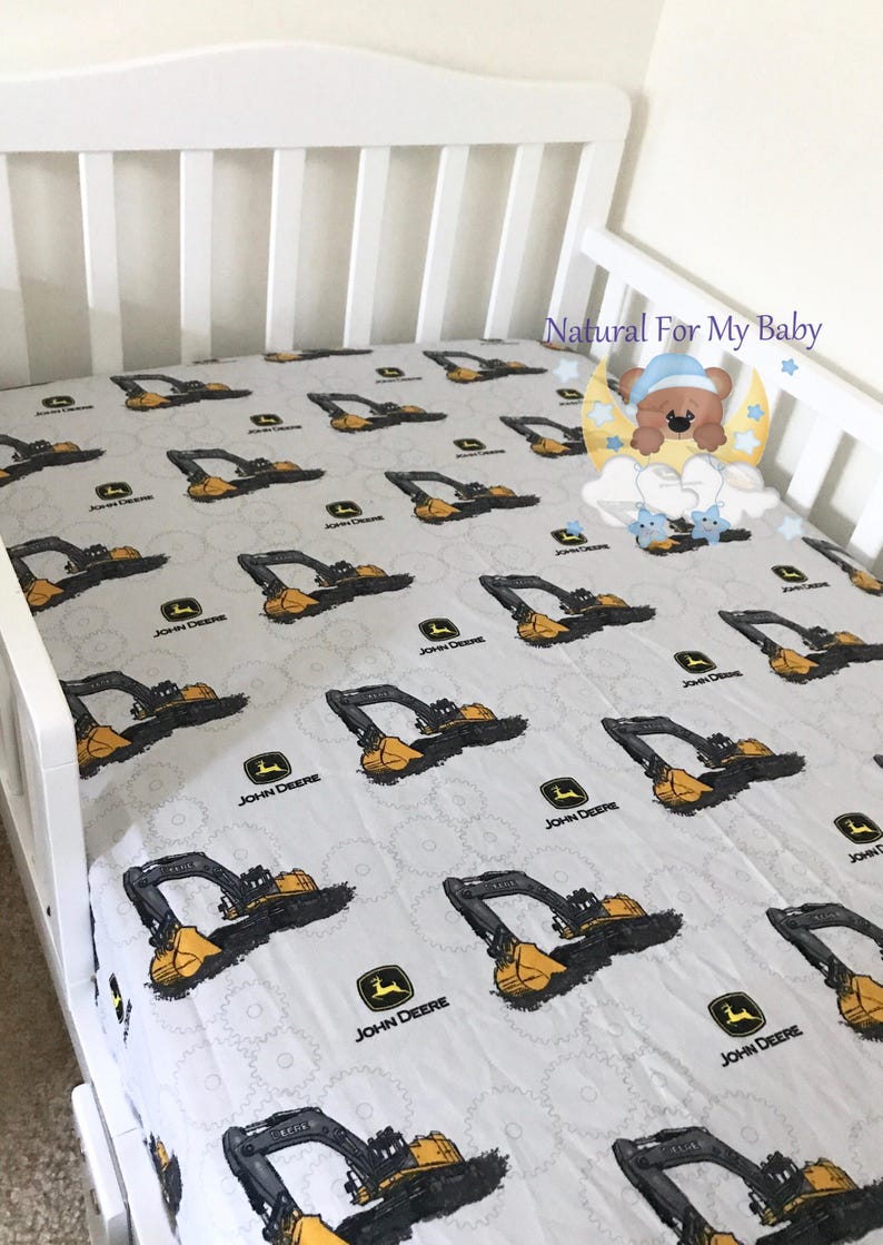 Cotton Excavator Tractor Cars Fitted Crib Sheet Transport Etsy