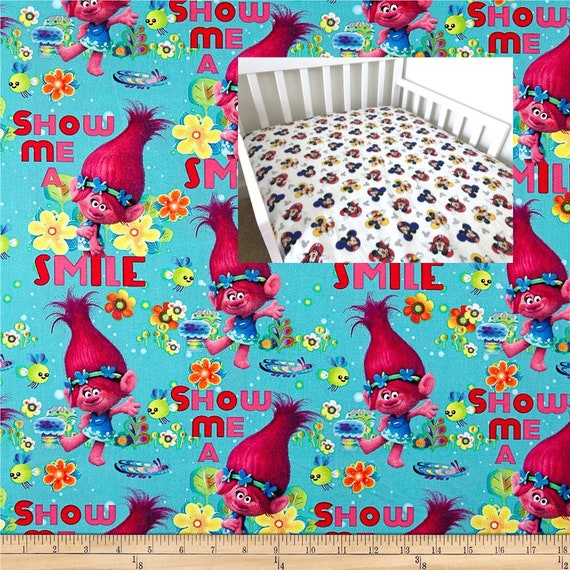 trolls crib sheets