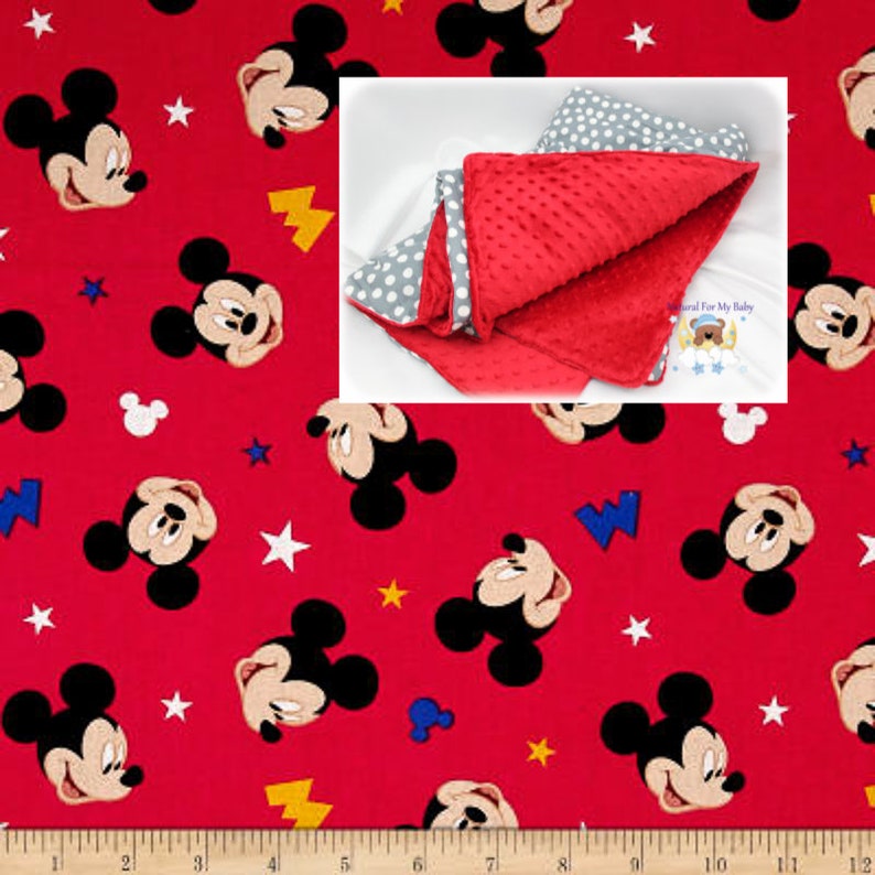 Disney Boy Blanket Mickey Mouse Nursery Disney Bedding Cotton Etsy
