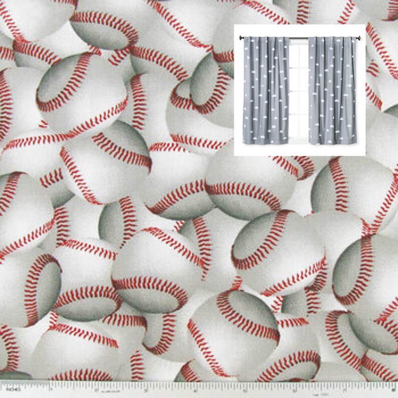 Sport Curtain Panels Baseball Soccer Football Basketball Curtains Nursery Sport Valance Boy Girl Nursery Toddler Boy Girl Curtains