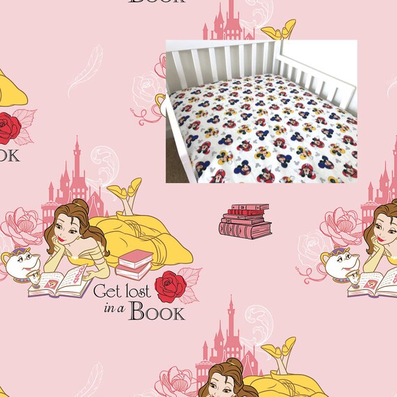 princess belle crib bedding