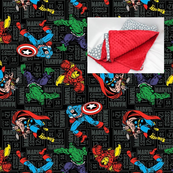 Marvel Avengers Heroes Bedding Blanket Comforter Baby Crib Etsy