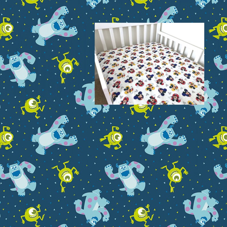 monsters inc crib bumper
