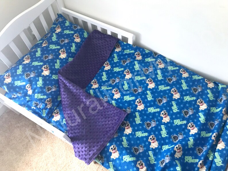 Disney Toddler Bedding Puppy Dog Pals Blanket Dogs Girl Boy Crib Twin Comforter Fitted Sheet Pillow Case 100 Cotton