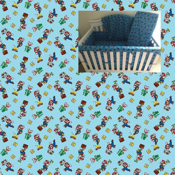 mario crib sheets