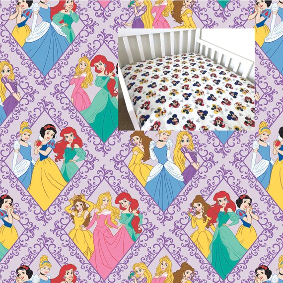 disney princess crib sheet