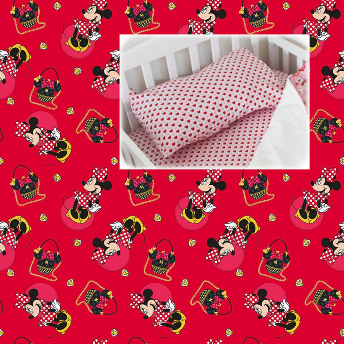 Disney Minnie Mouse Pillow Case Adult Toddler Standard Bedding Etsy