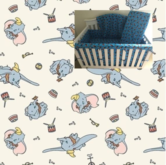 Dumbo Baby Girl Boy Crib Bedding Elephant Disney Nursery Dumbo Girl Boy Crib Bedding Rail Cover Blanket Bumper Crib Skirt Crib Sheet