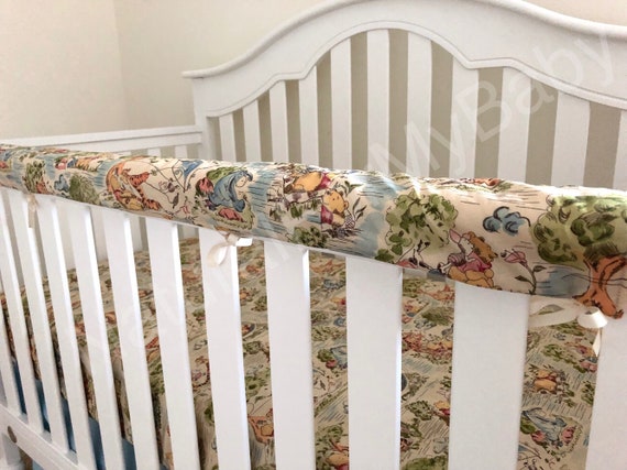 Disney Winnie The Pooh Reversible Rail Cover Baby Girl Boy Etsy