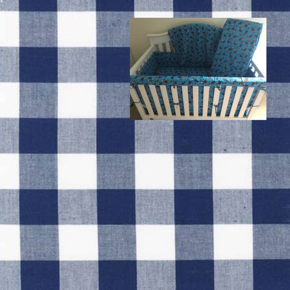 gingham crib skirt