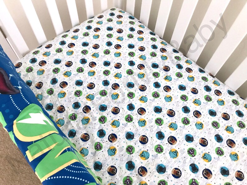 puppy dog pals crib sheet