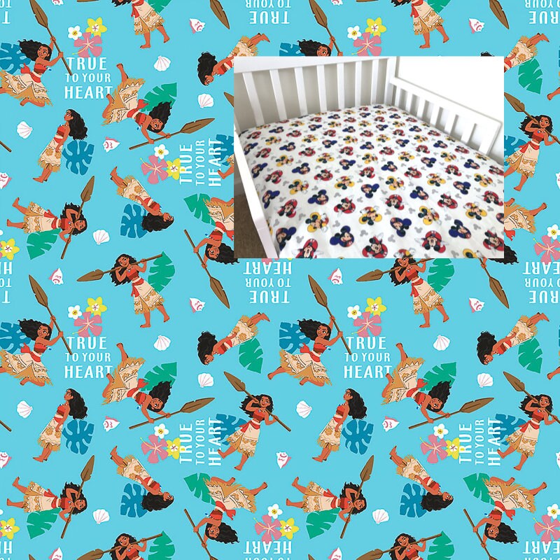 moana crib sheets