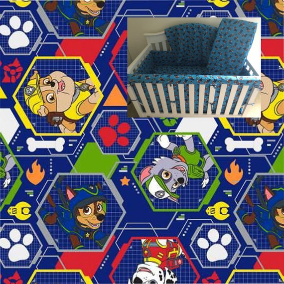 paw patrol crib sheets