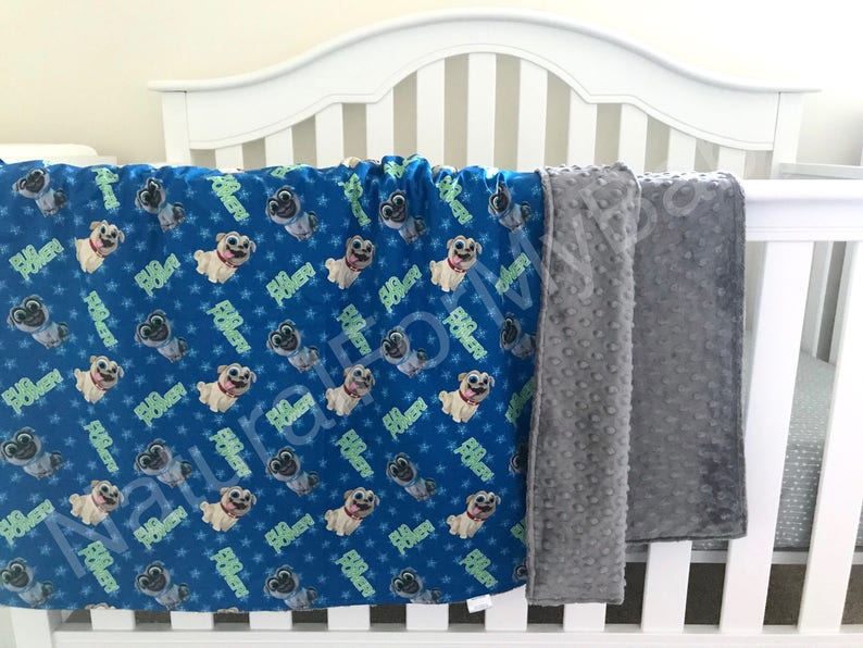 Disney Blanket Puppy Dog Pals Nursery Bedding Cotton Minky Girl Boy Dogs Baby Throw Crib Toddler Twin Full Comforter