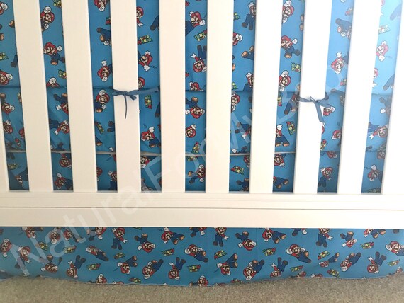 super mario crib bedding