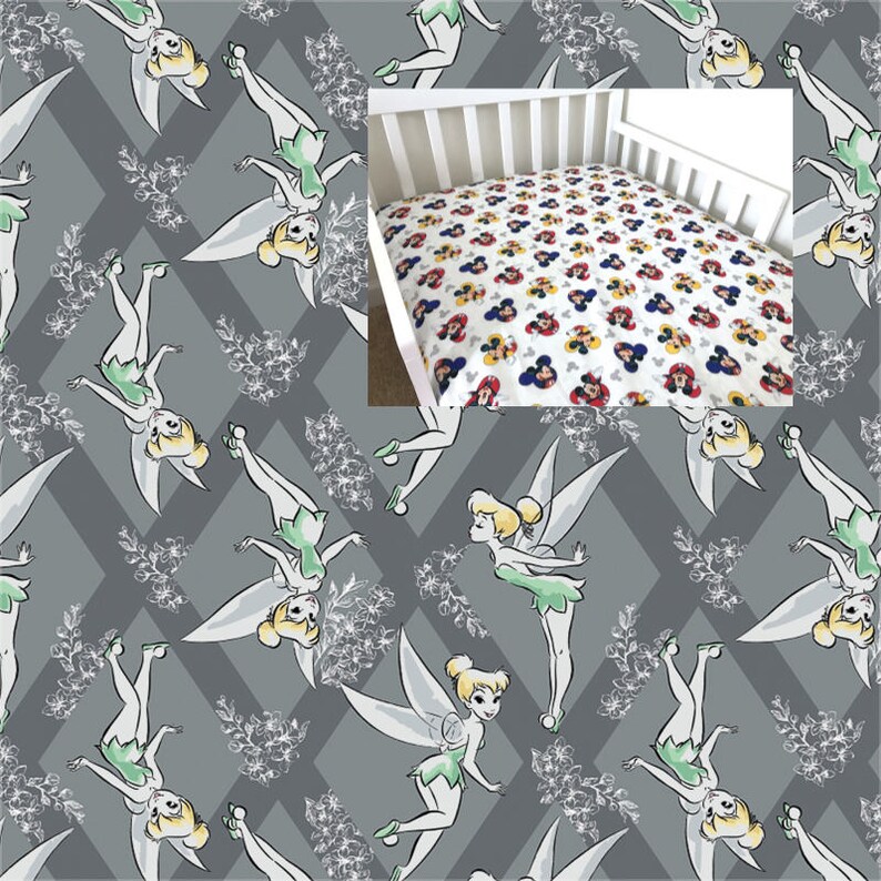tinkerbell crib sheets
