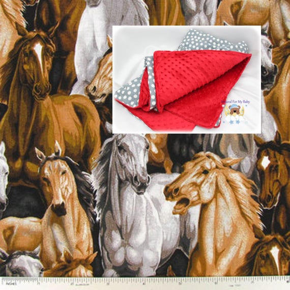 Cowboy Horses Bedding Blanket Or Comforter Boy Girl Baby Crib Etsy