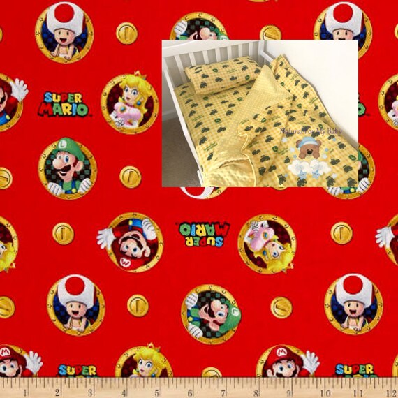 Super Mario Nintendo Toddler Bedding Set Blanket Comforter Etsy