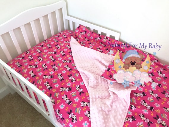 minnie mouse baby bed set
