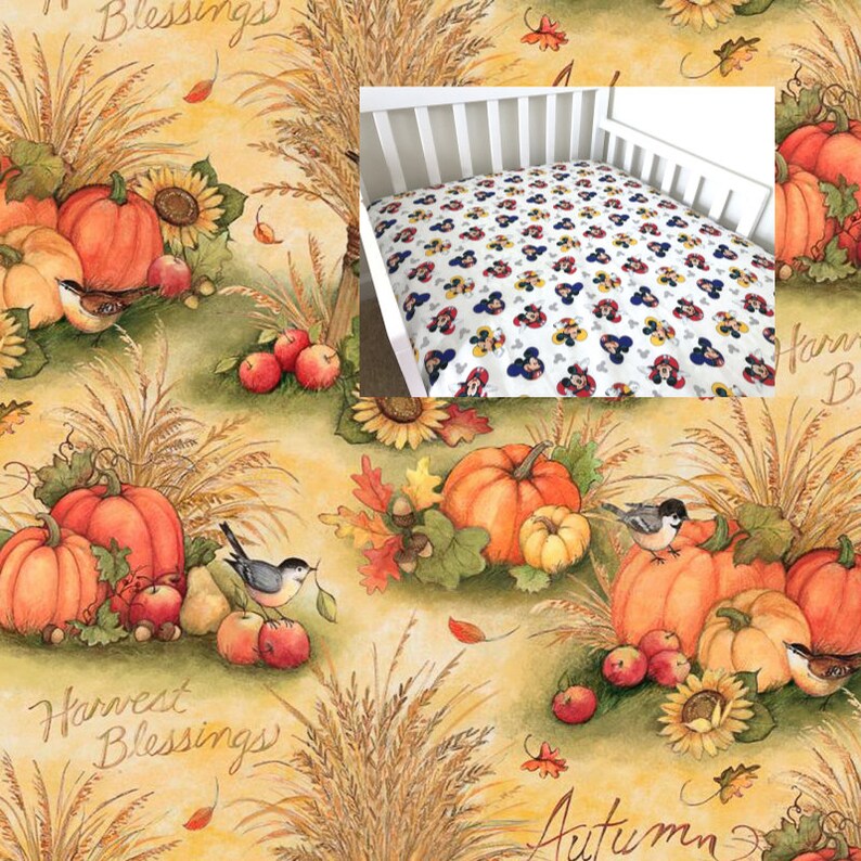 pumpkin crib sheets