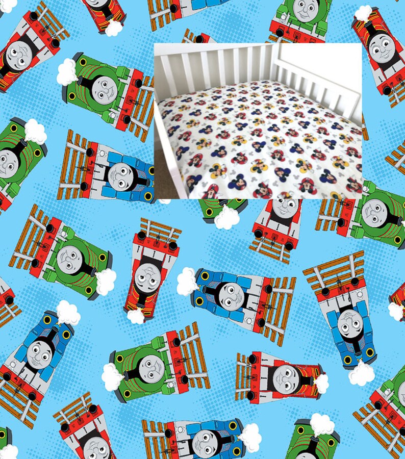 Disney Thomas Train Cotton Sheet Nursery Pad Cover Crib Twin Etsy