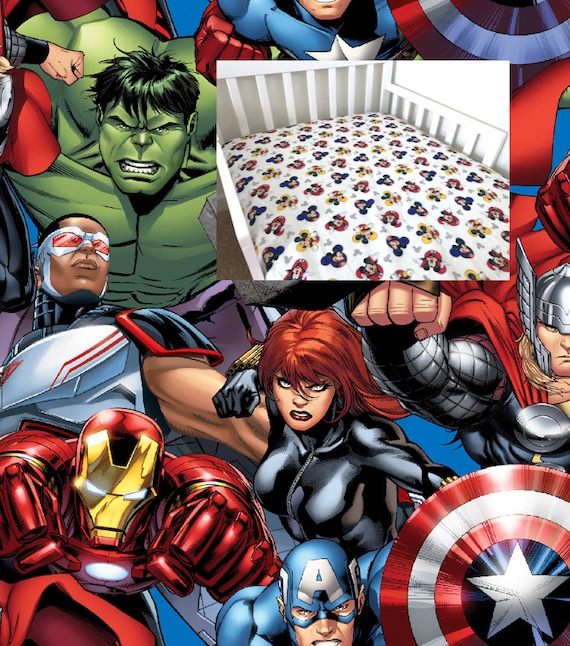avengers crib sheet