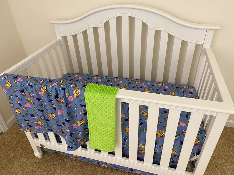 nintendo crib bedding