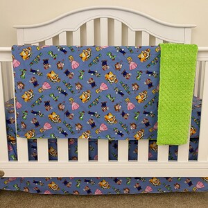 nintendo crib bedding
